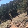 Hiking down the Flagstaff Trail