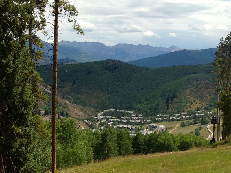 Beaver Creek and the Gore Range in the background