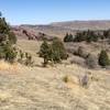 Turkey Trot Trail in the distance, and Red Rock Park