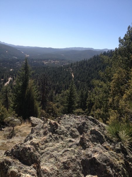 Looking southeast from Evergreen Mountain Trail.