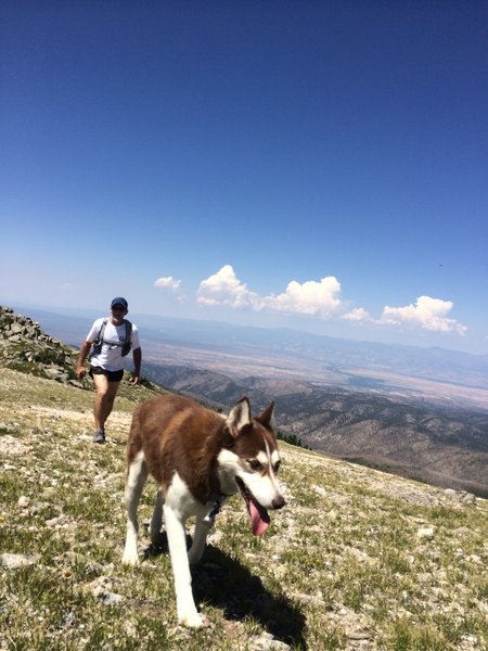 Heading north from Baldy