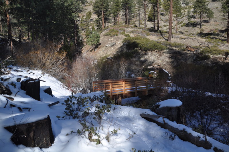 Ash Canyon Creek bridge during the 2015 Carson Canyons Half Marathon.