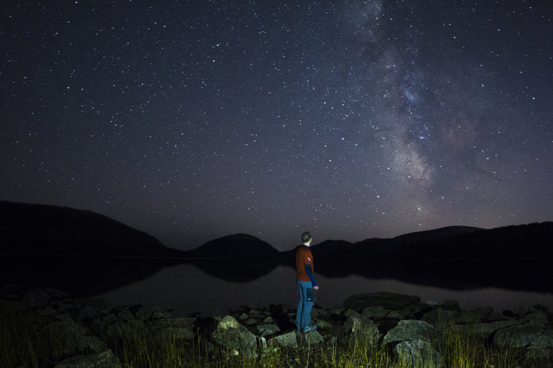 Milk Way Above Eagle Lake, Acadia National Park, ME