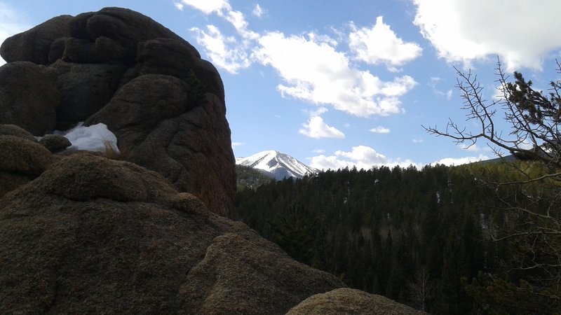 View of Almagre Mountain to the south.