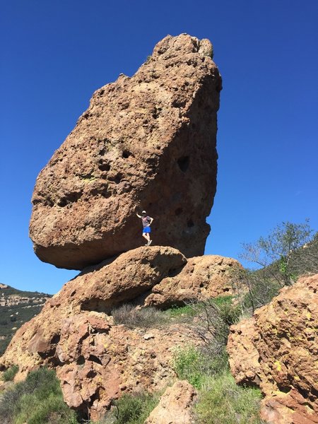 Balanced rock, viewable from afar as well as up close like this. Very cool landmark.