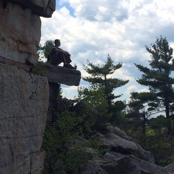 View from a diving board near the top of the trail