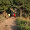 Runners heading up Tower's Road.