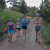 Runners on Tower Road.