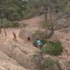 Racers heading up Arthur's Rock.