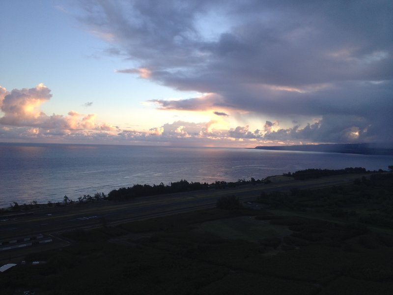 Photo taken from Kealia Trail, looking down towards Dillingham field.