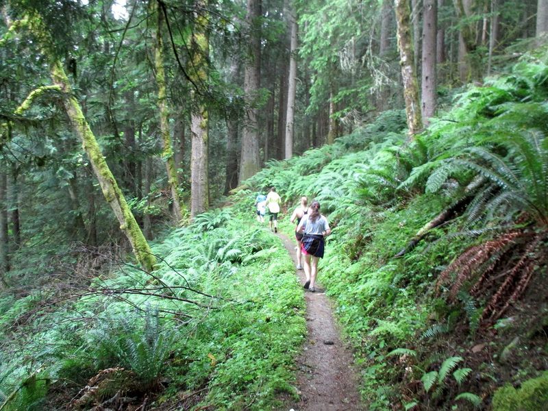 Trail runners on the Olympic Adventure Route (aka the OAT).