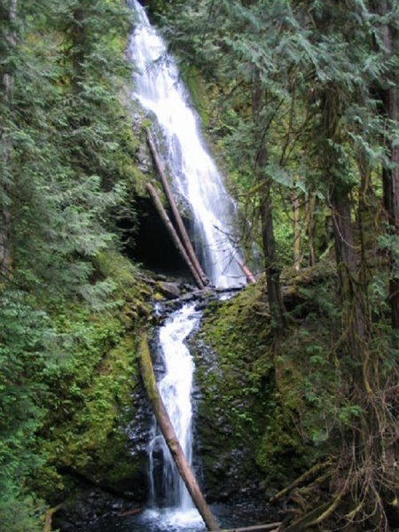 The cascading waters of Murhut Falls