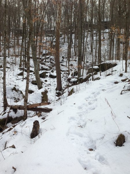 Start of the climb to the southern trailhead