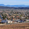 Looking down on town from the Coachwhip Trail