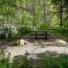 One of the nice riverside campsites at the Altair Campground