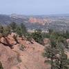 Great view to the north of Garden of the Gods from the Palmer Trail