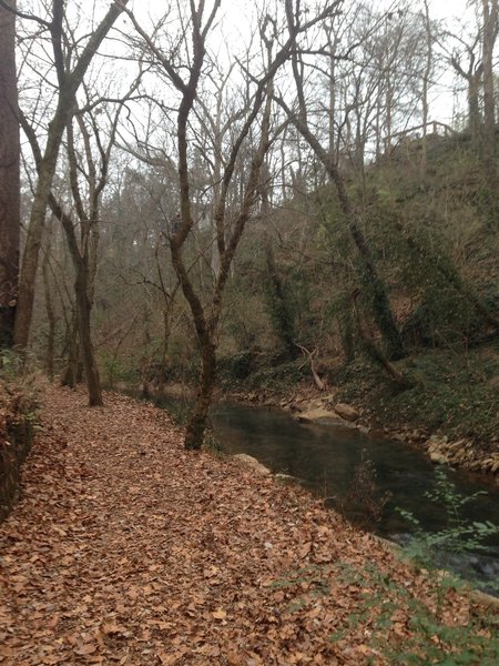 Short spur next to the river