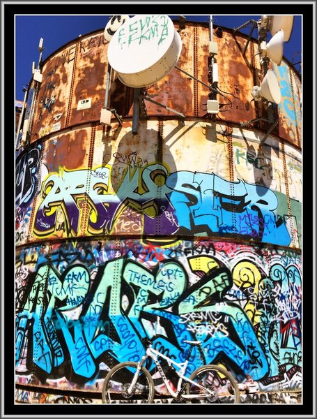 The Turnbull Canyon water tower