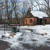 Winter view from the parking lot of trailhead.