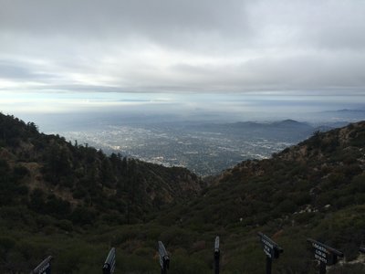 View of LA from the top of Inspiration Point