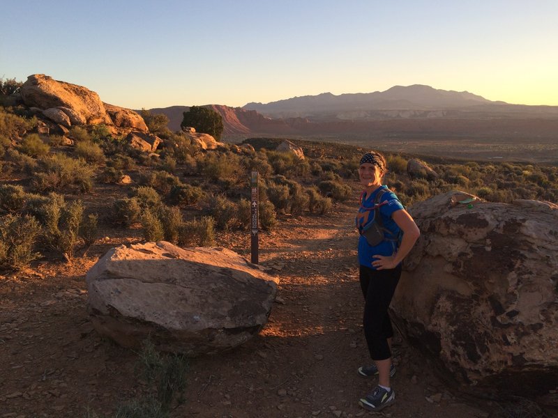 The view from the start of the lollipop section of the trail on top of the mesa.