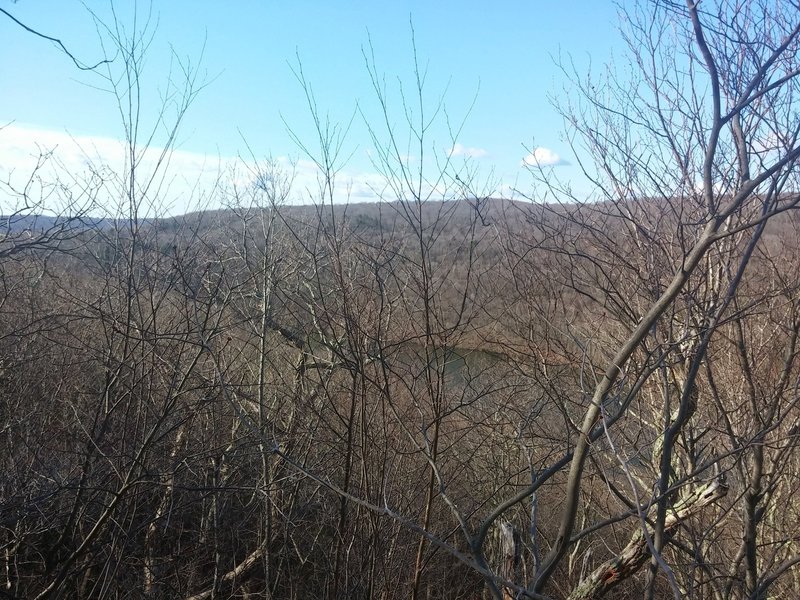 Looking across the river from the Kettletown Blue/White Trail