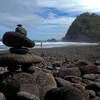 Black sands of Pololu Valley