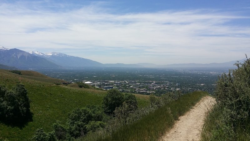 Overlooking the Great Basin from the BST (Bonneville Shoreline Trail).