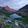 Middle Blue Lake at sunrise.