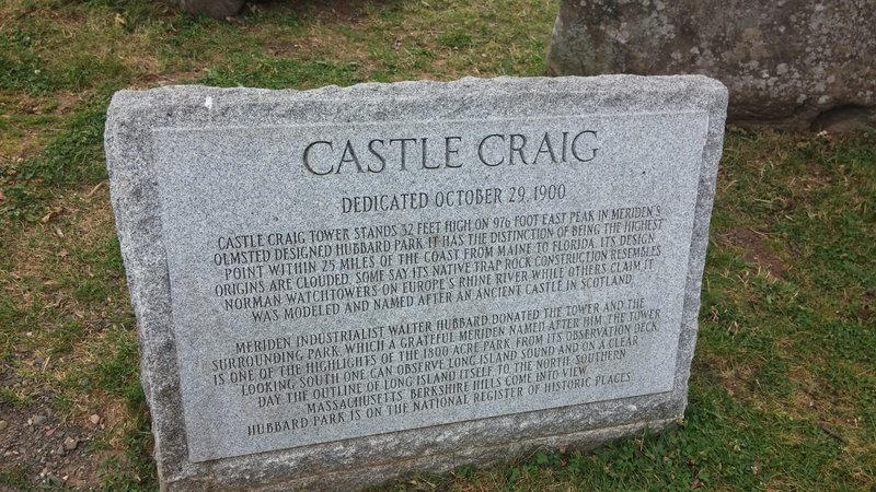 Castle Craig plaque