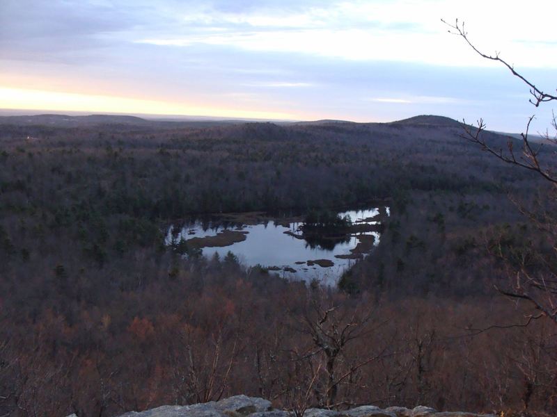 View from Pratt Mtn. over Binney Pond