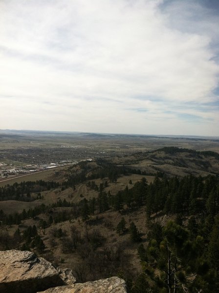 Looking back down the Lookout Mountain Trail to the northwest.