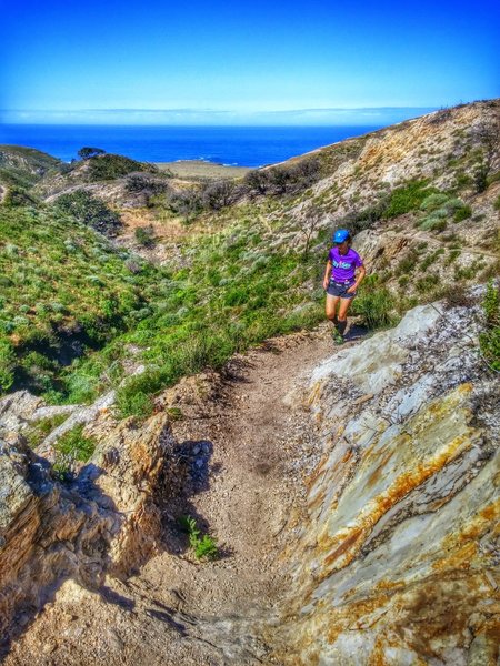 Climbing the Rattlesnake Flats Trail