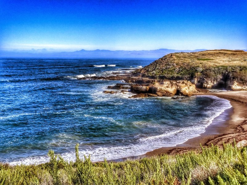 Bluffs over the Pacific Ocean