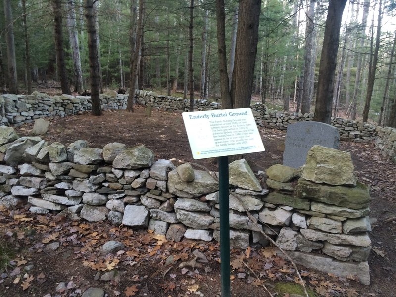 Enderly family burial plot along the High Peters Kill Trail.