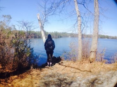 Overlooking Atsion Lake from the Atsion Lake Trail