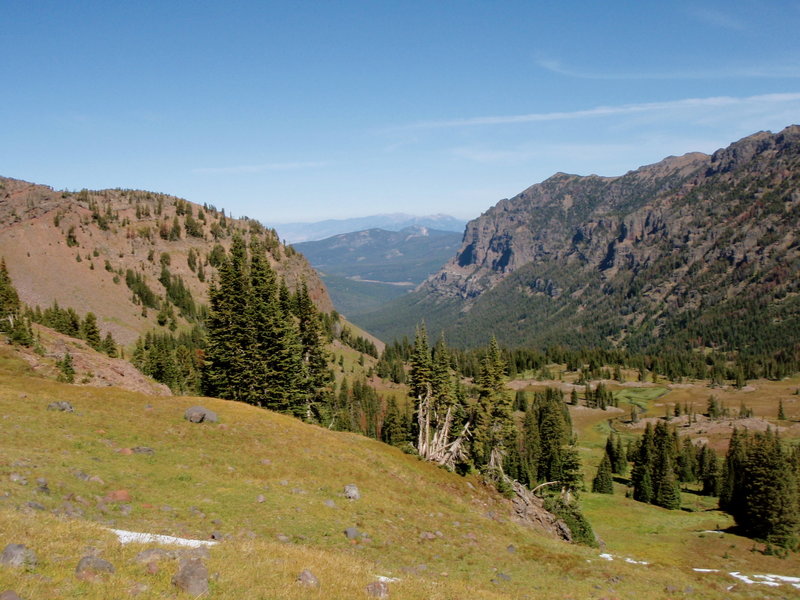 Looking down the Hyalite Creek valley