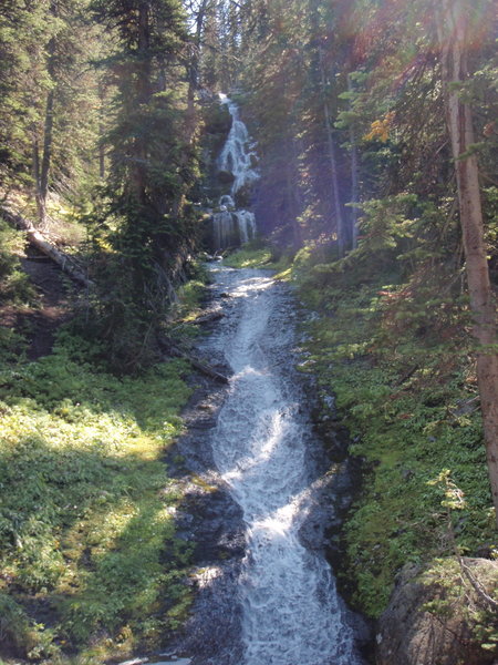 Waterfall near the Hyalite Peak Trail