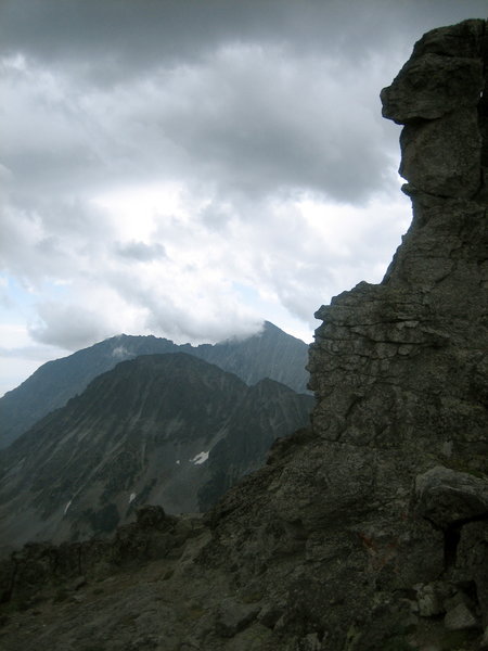 Granite Peak from the South ridge of Conical Peak.