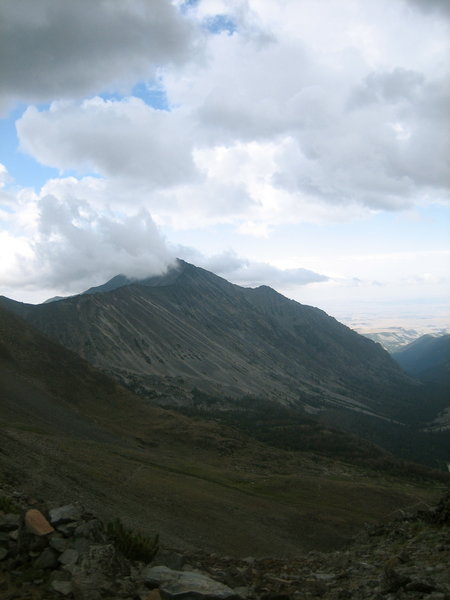 Looking back down Trespass Creek