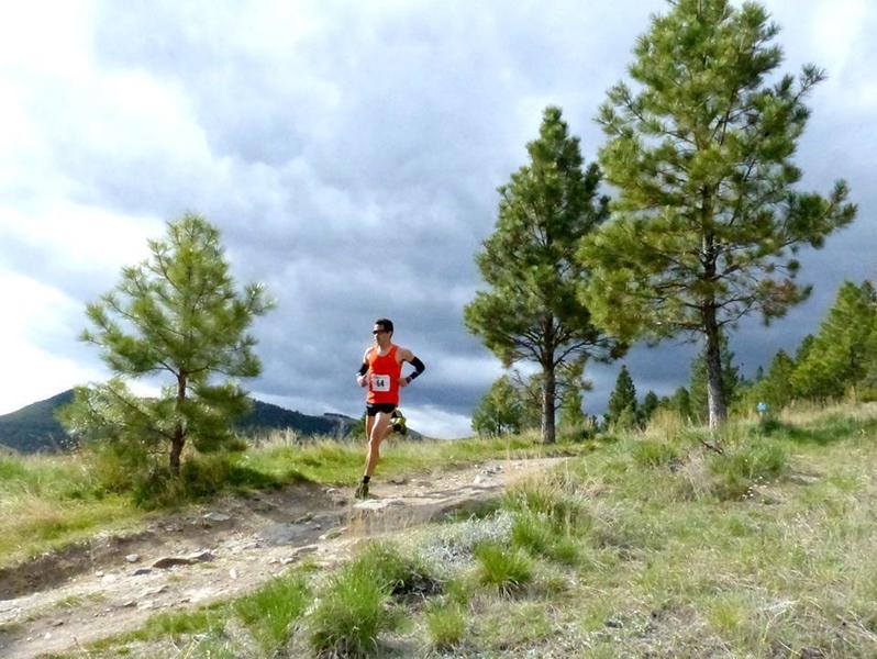 Coming down off Mt. Helena in the Don't Fence Me In 30k.