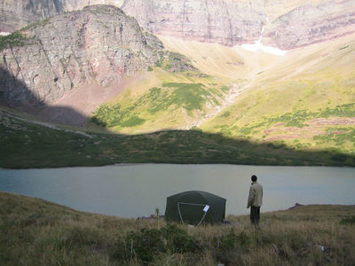 Cracker Lake camp