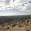 View from part way up the Agua Caliente Hill Trail towards Tucson.