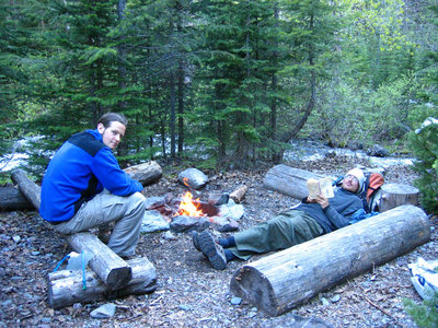 Camping at Upper Park Creek