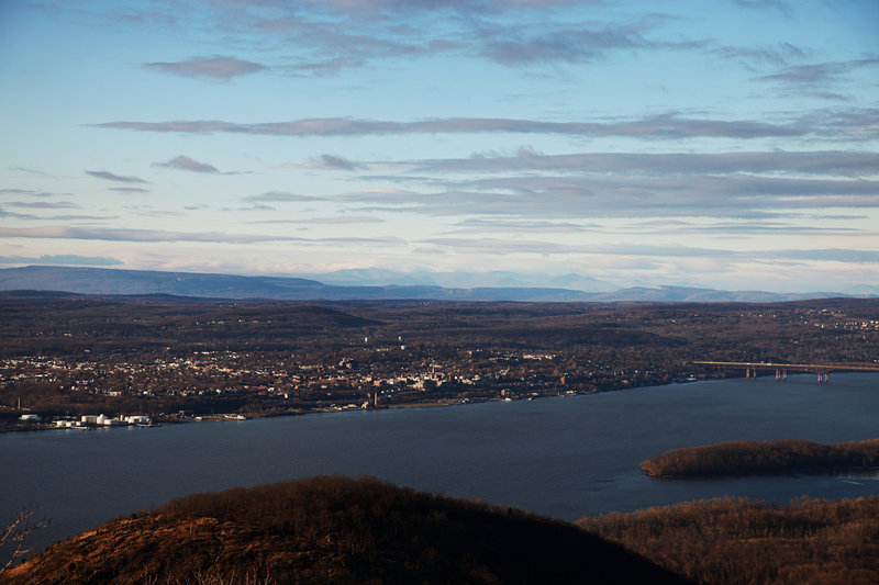 View of the Catskills from the top