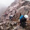 Be careful on the loose, rocky terrain on Windom Peak's alternate route, the connector with Sunlight Peak.