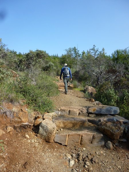 Heading up the beginning of the Goodspeed Trail