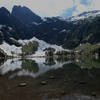 Mountains across from Heather Lake