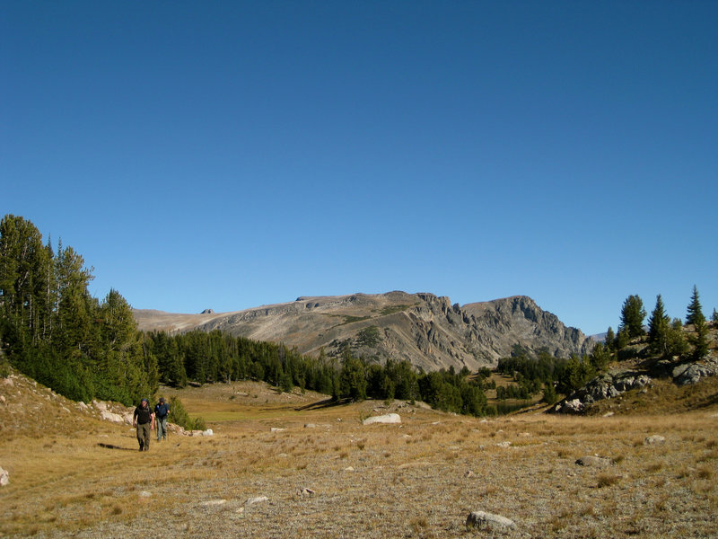 Hiking away from Chalice Peak.