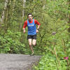 Cresting the last small hill at the end of the Lake Padden Loop.